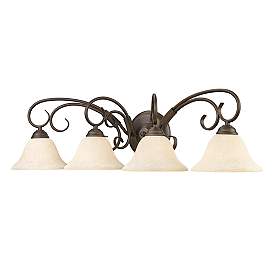 Image5 of Homestead 32" Wide Rubbed Bronze 4-Light Bath Light more views