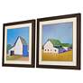 5_Homestead Barn II 25" Square 2-Piece Framed Wall Art Set more views