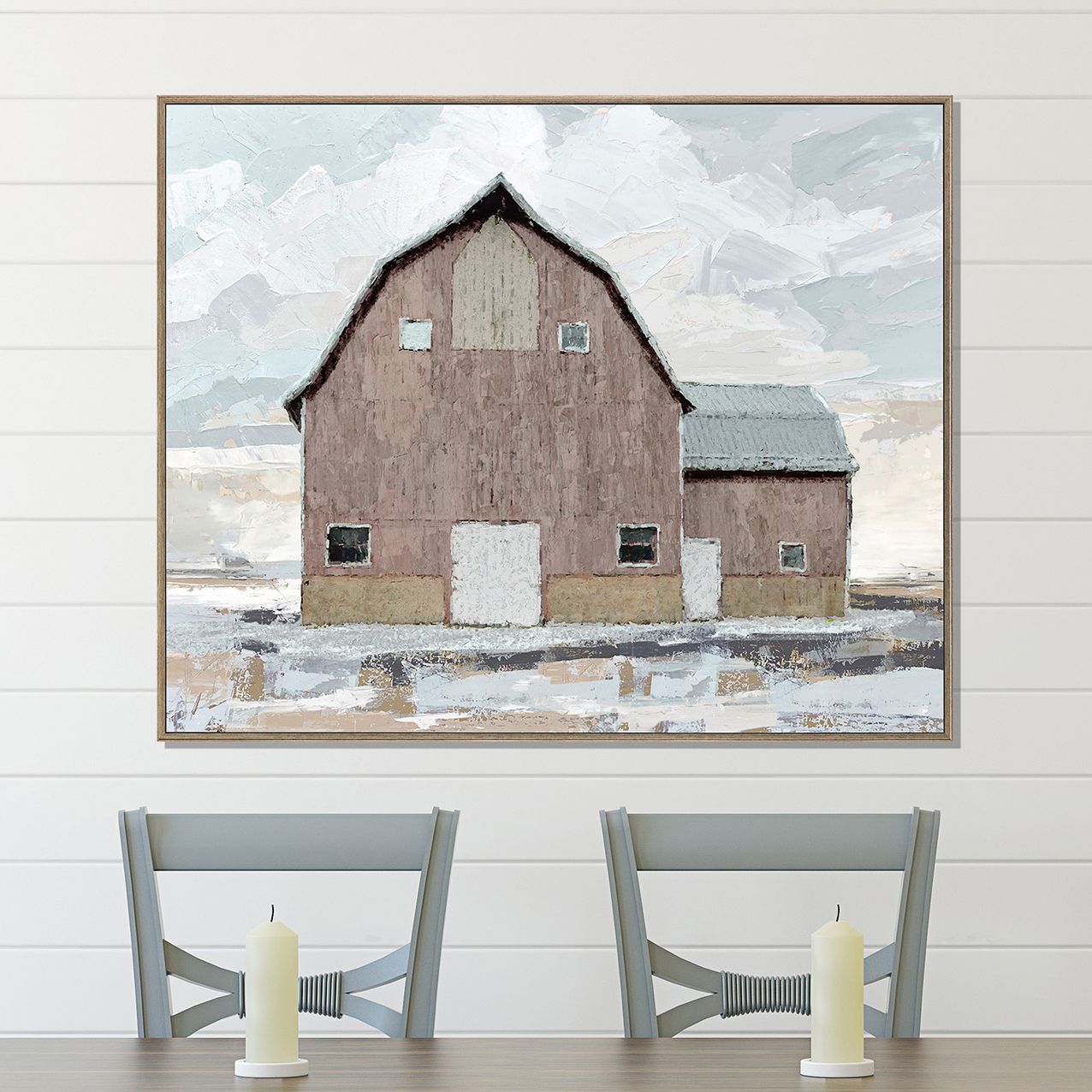 Homestead Habitat 41"W Rectangular Giclee Framed Wall Art 028J3