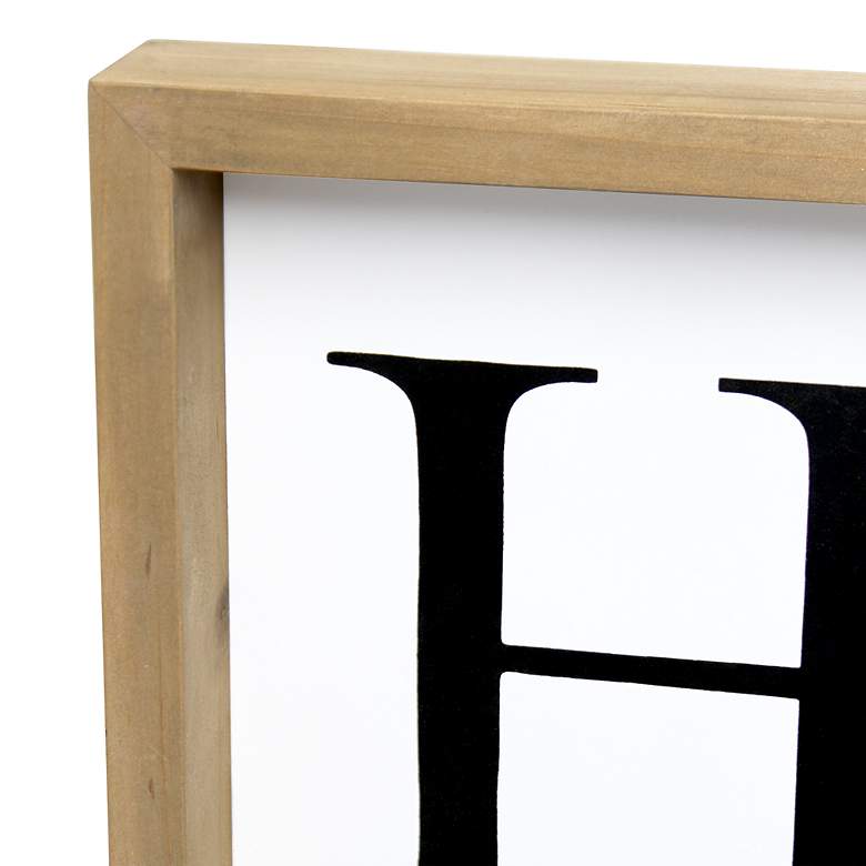 Image 7 Homey Rustic Natural "Home" Frame with 12 Ornaments more views