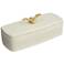 Honey Bee Matte White Rectangular Box with Lid