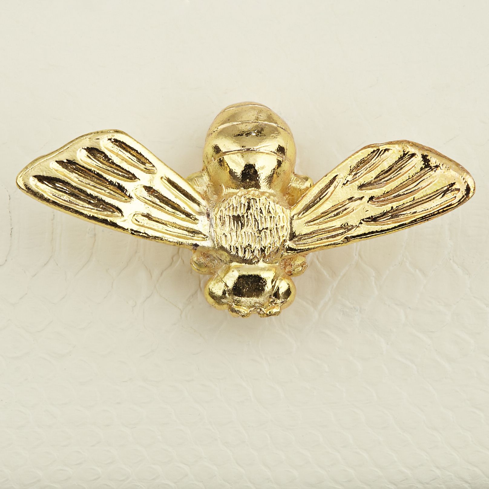 Image 3 Honey Bee Matte White Rectangular Box with Lid more views