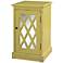 Honey Butter Mirrored Chippendale Accent Table