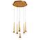 Honey Drip 15 3/4" Wide Sunset Gold LED Multi Light Pendant