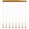 Honey Drip 44 1/2"W Gold LED Kitchen Island Light Pendant