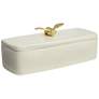 Honey Jar Matte White Rectangular Box with Lid