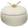 Honey Pot Matte White Round Box with Lid