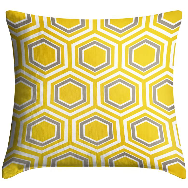 Image 1 Honeycomb 18 inch Square Throw Pillow
