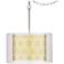 Honeycomb Double Shade 18" Wide Giclee Glow Swag Pendant
