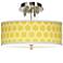Honeycomb Giclee 14" Wide Ceiling Light