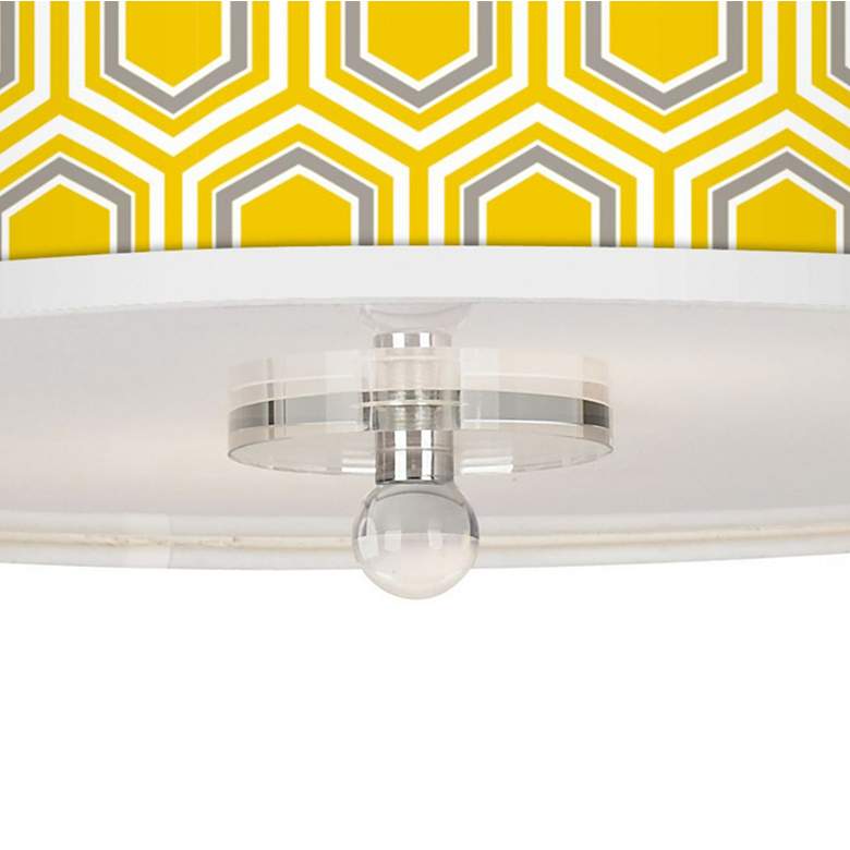 Image 3 Honeycomb Giclee 16 inch Wide Semi-Flush Ceiling Light more views
