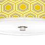 Honeycomb Giclee Nickel 10 1/4" Wide Ceiling Light