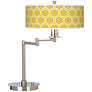 Honeycomb Giclee Shade Adjustable Modern Swing Arm LED Desk Lamp