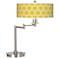 Honeycomb Giclee Shade Adjustable Modern Swing Arm LED Desk Lamp
