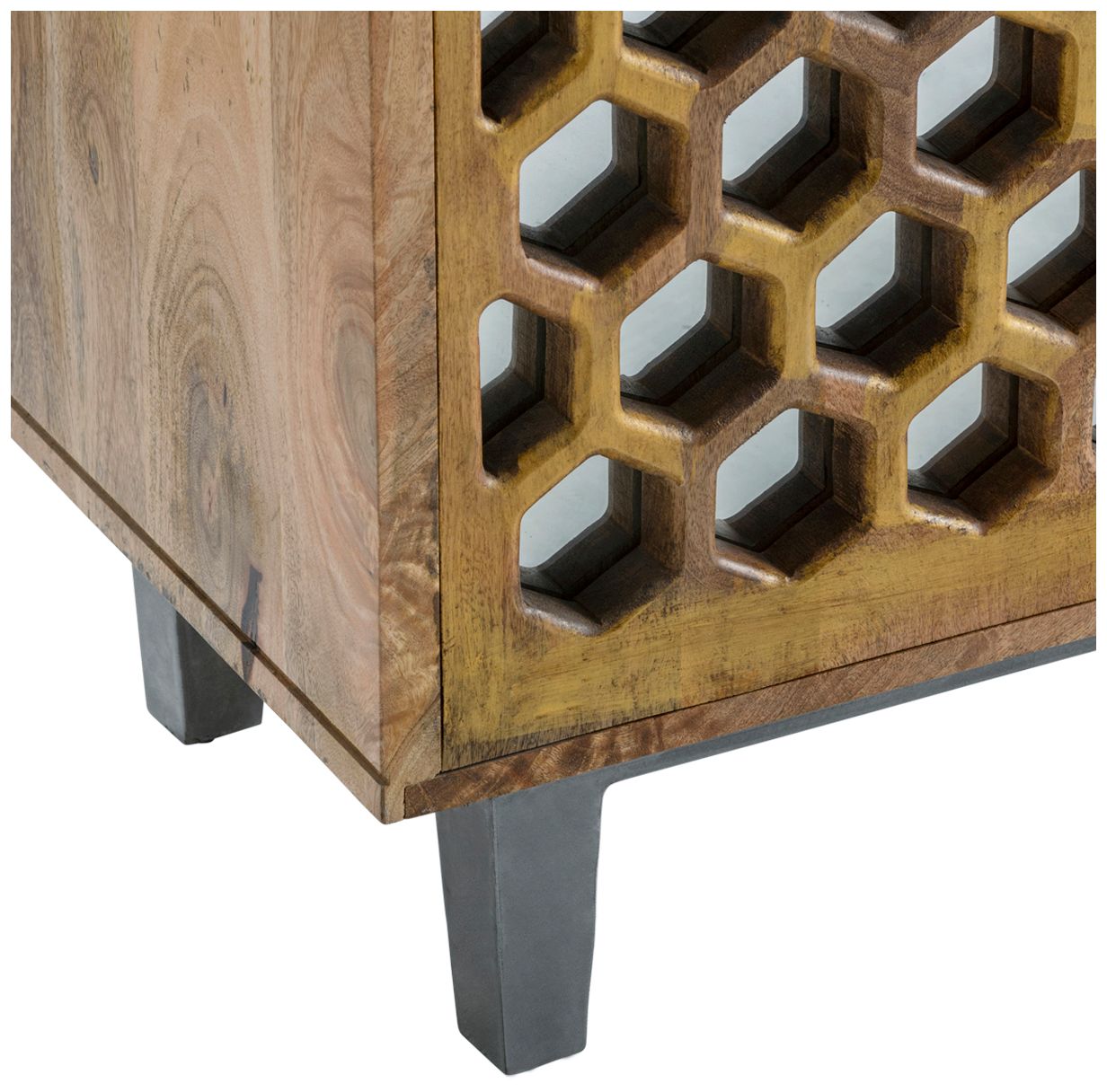 Image 2 Honeycomb Tan Wooden  Sideboard more views