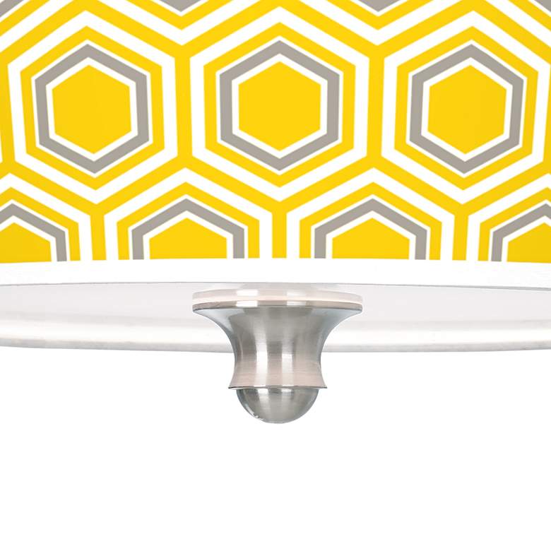 Image 3 Honeycomb Tapered Drum Giclee Ceiling Light more views