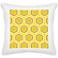 Honeycomb White Canvas 18" Square Decorative Pillow