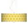Honeycomb Yellow 20" Wide 3-Light Pendant Chandelier