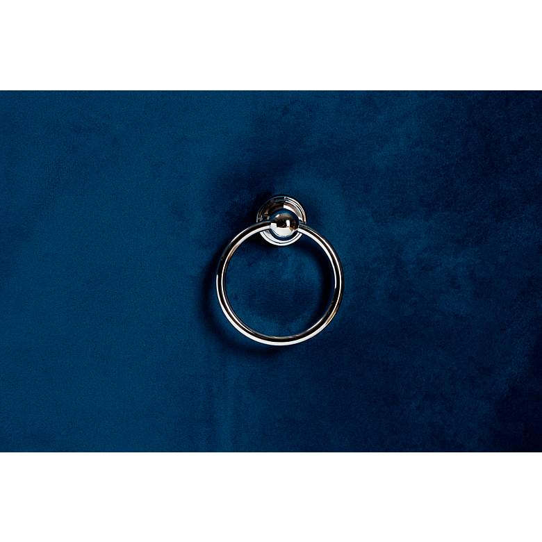 Image 4 Honora Navy Velvet Fabric Tufted Dining Chairs Set of 2 more views