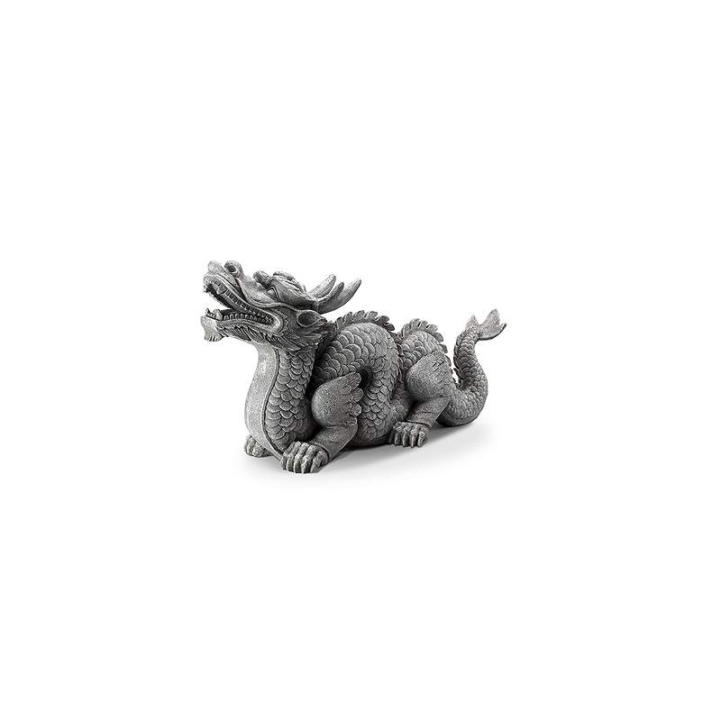 Image 3 Honorable Dragon 29 1/2 inch Wide Garden Statue more views