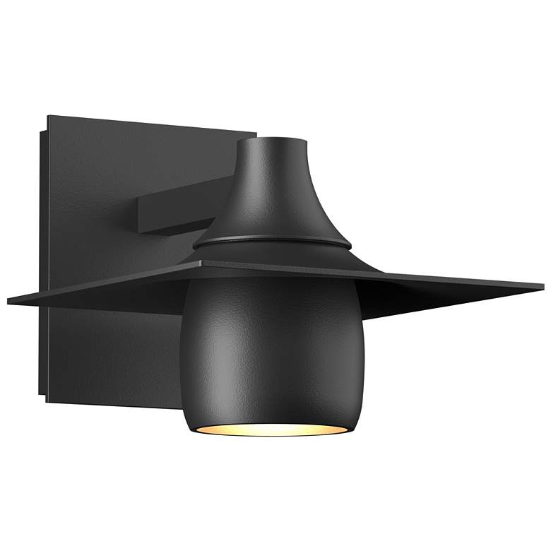 Image 1 Hood Dark Sky Outdoor Sconce - Black Finish