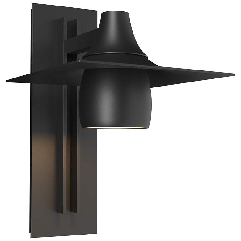 Image 1 Hood Large Dark Sky Outdoor Sconce - Black Finish