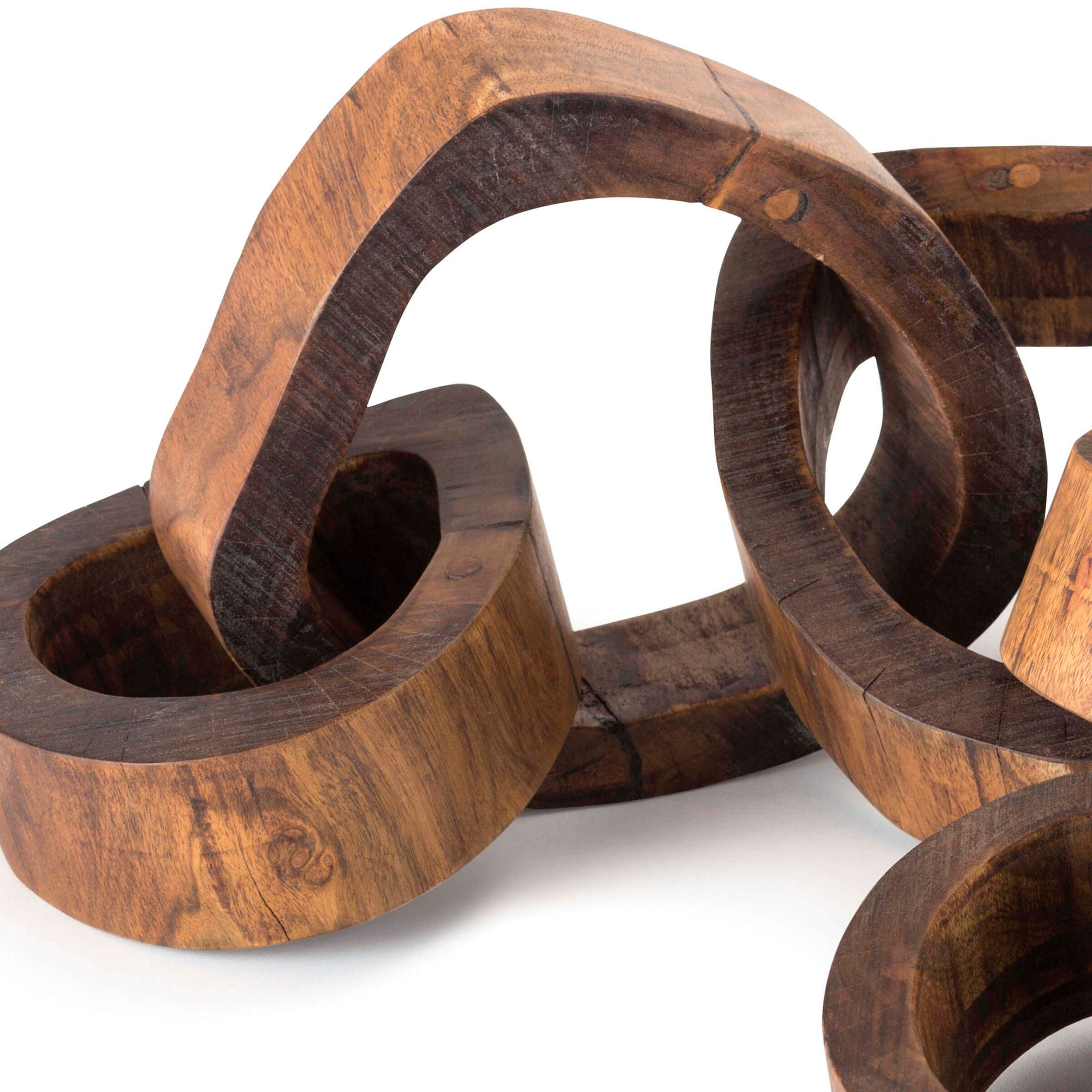 Image 4 Hood River Natural Wooden Links Centerpiece more views