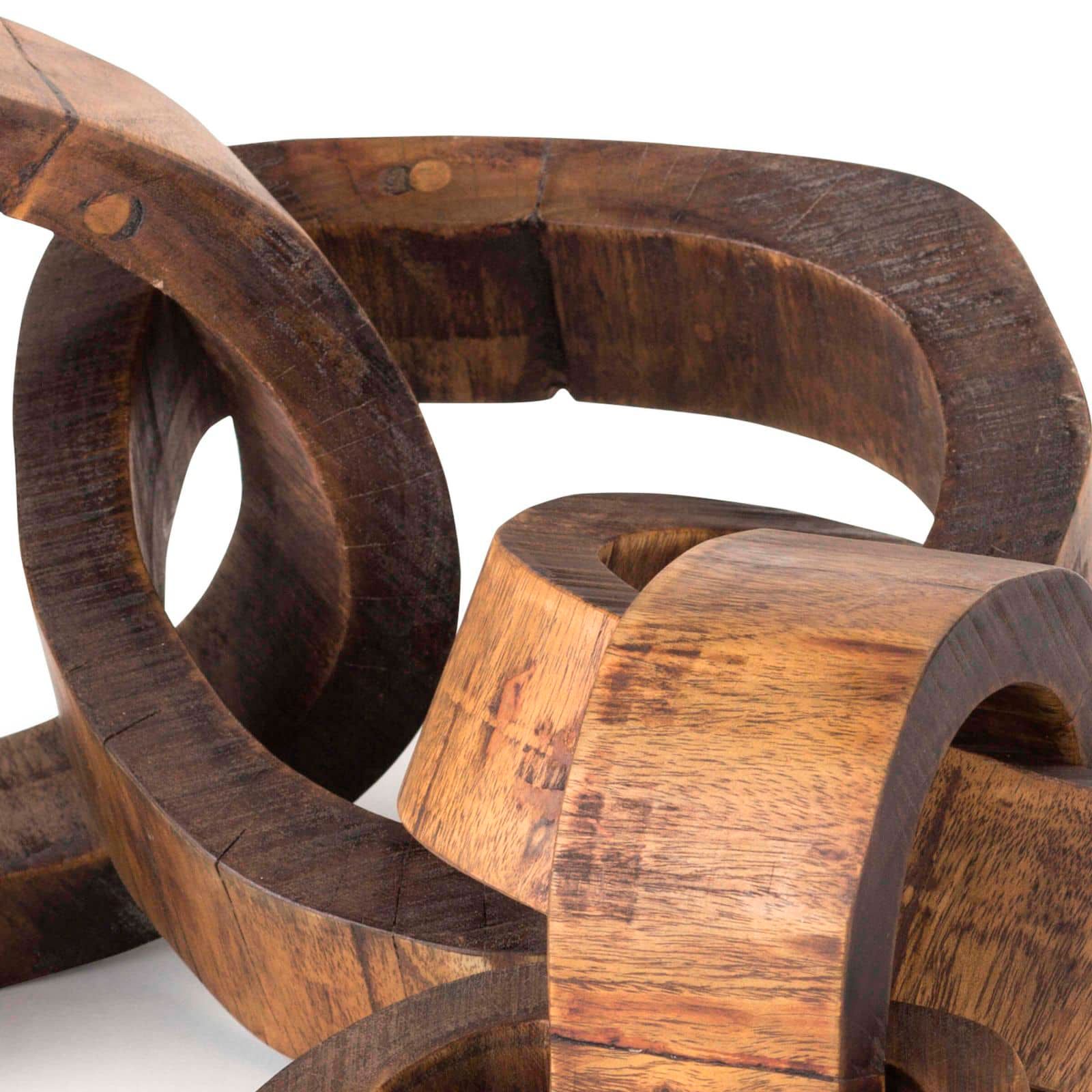 Image 6 Hood River Natural Wooden Links Centerpiece more views