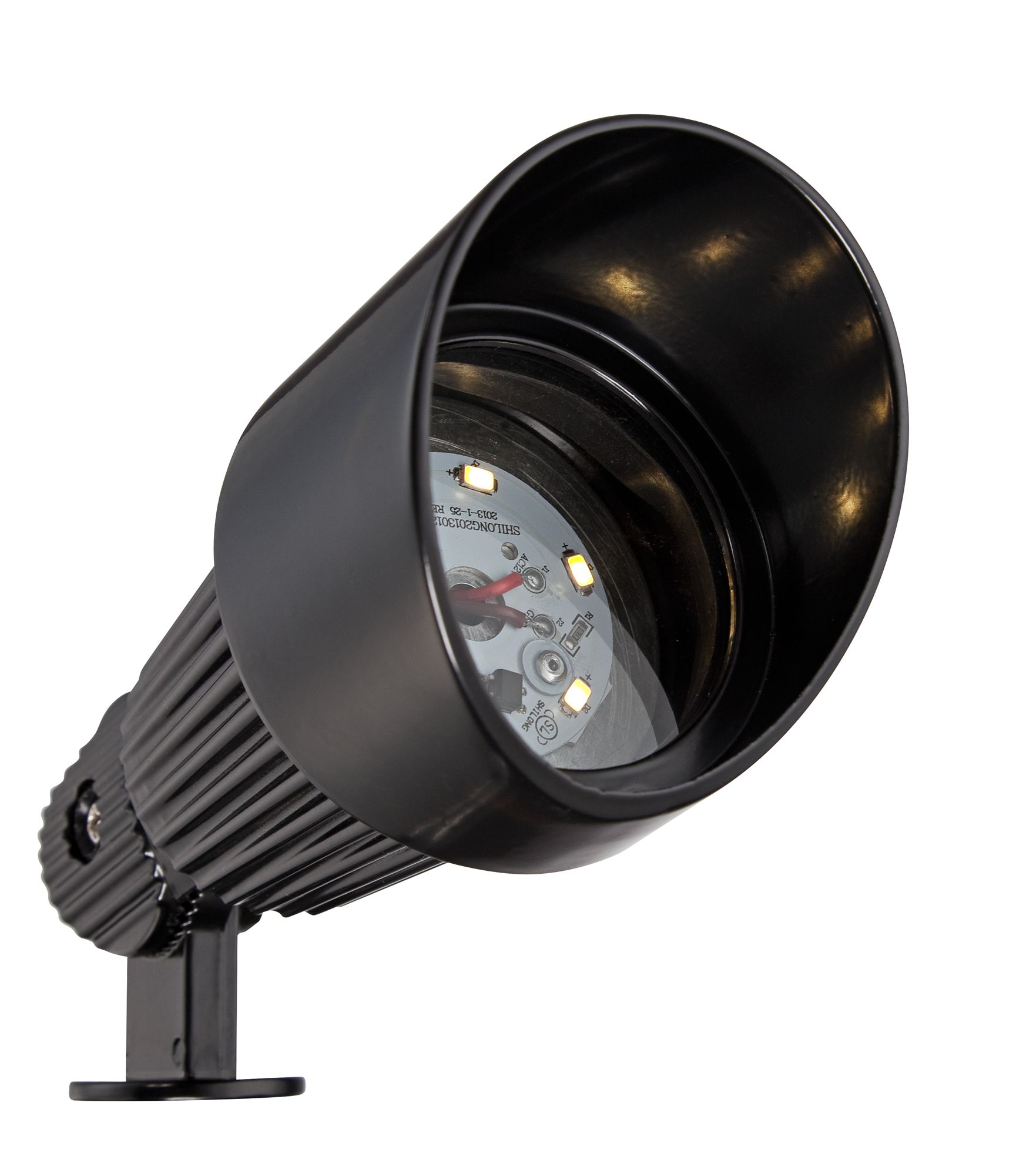 Image 2 Hooded Black 6-Piece LED Landscape Spot Light Set more views