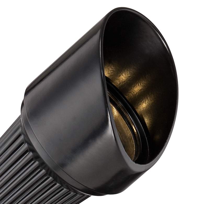 Image 4 Hooded Low Voltage Black 7 1/2" High LED Landscape Spotlight more views