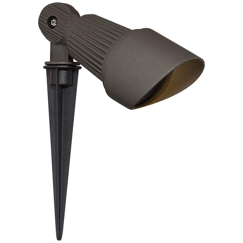 Image 7 Hooded Low Voltage Bronze 7 1/2 inchH LED Landscape Spotlight more views