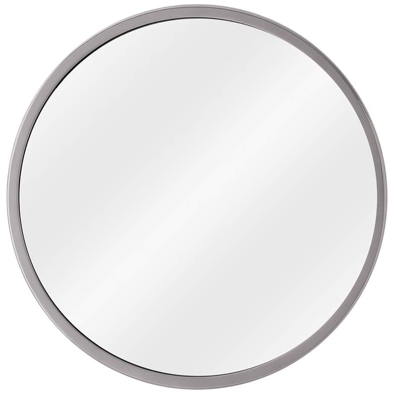Image 1 Hoop Nickel 23 1/2 inch Round Wall Mirror