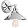 Hooper 8 1/4" High Chrome Industrial Wall Sconce