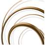 3_Hoopla 13"H x 13"W 1-Light Pendant in Aged Brass more views