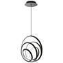 1_Hoopla 13"H x 13"W 1-Light Pendant in Black