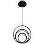2_Hoopla 13"H x 13"W 1-Light Pendant in Black more views