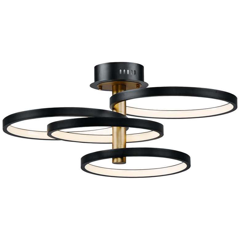 Hoopla 33 1/2&quot; Wide 4-Level Modern LED Ceiling Light by ET2