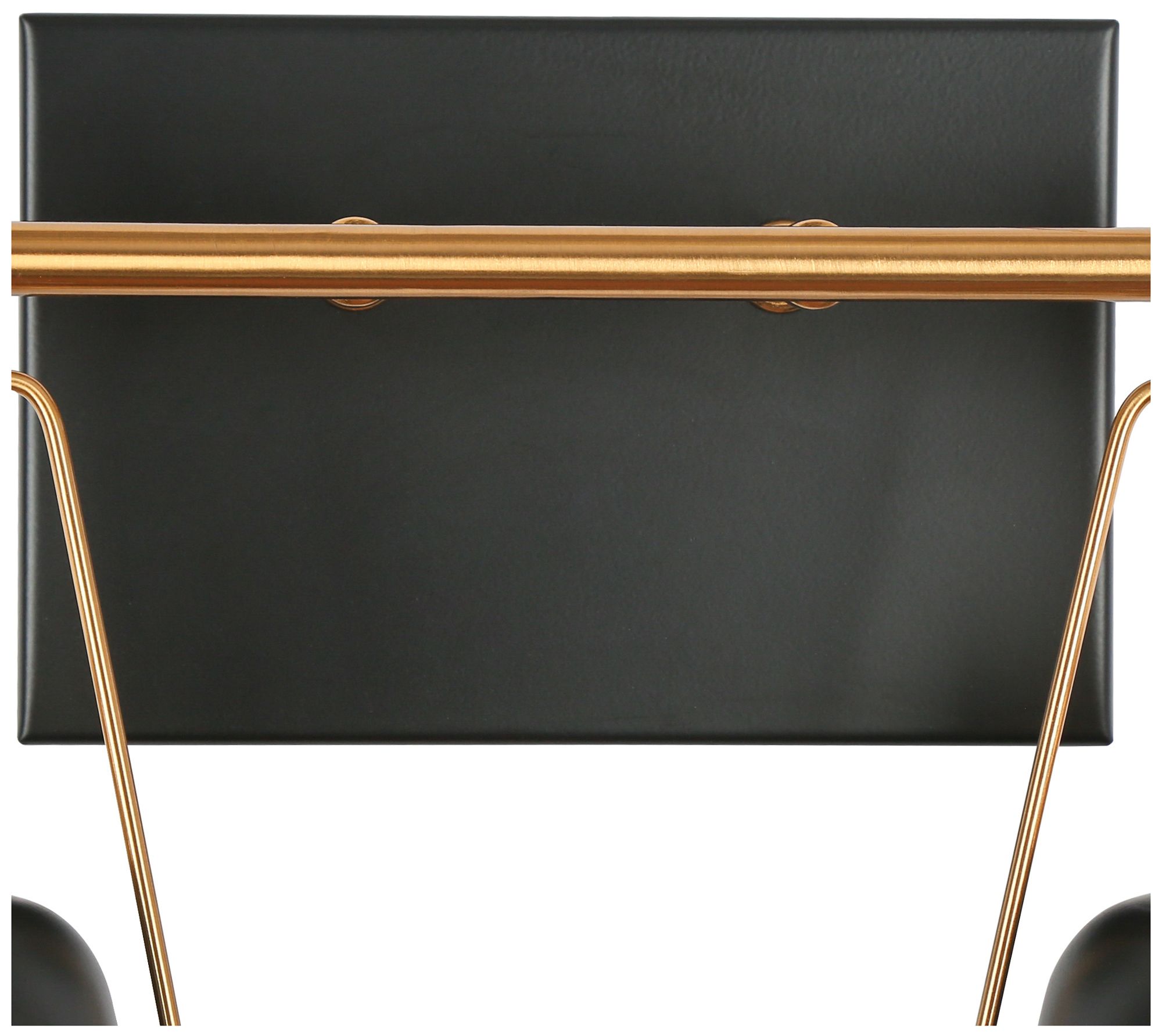 Image 5 Hooplia 13.4"W 2-Light Black Brass Metal Cone Bathroom Vanity Light more views