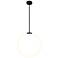 Hoops 1 Light LED Chandelier With Black Finish