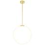 Hoops 1 Light LED Chandelier With Satin Gold Finish