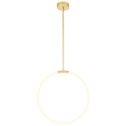 Hoops 1 Light LED Chandelier With Satin Gold Finish