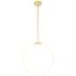 Hoops 1 Light LED Chandelier With Satin Gold Finish