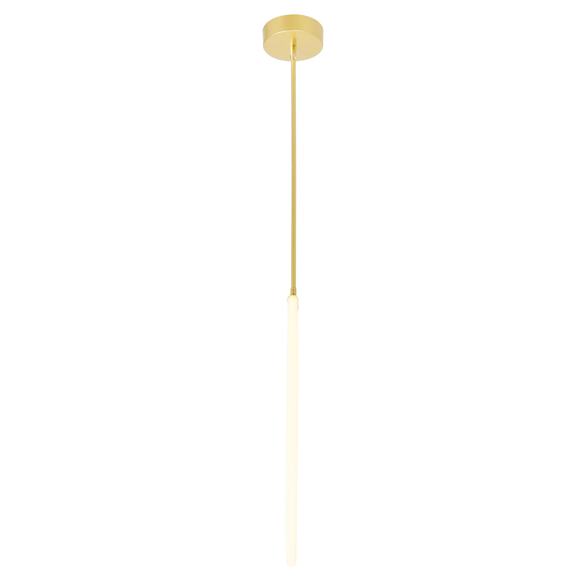Image 3 Hoops 1 Light LED Chandelier With Satin Gold Finish more views
