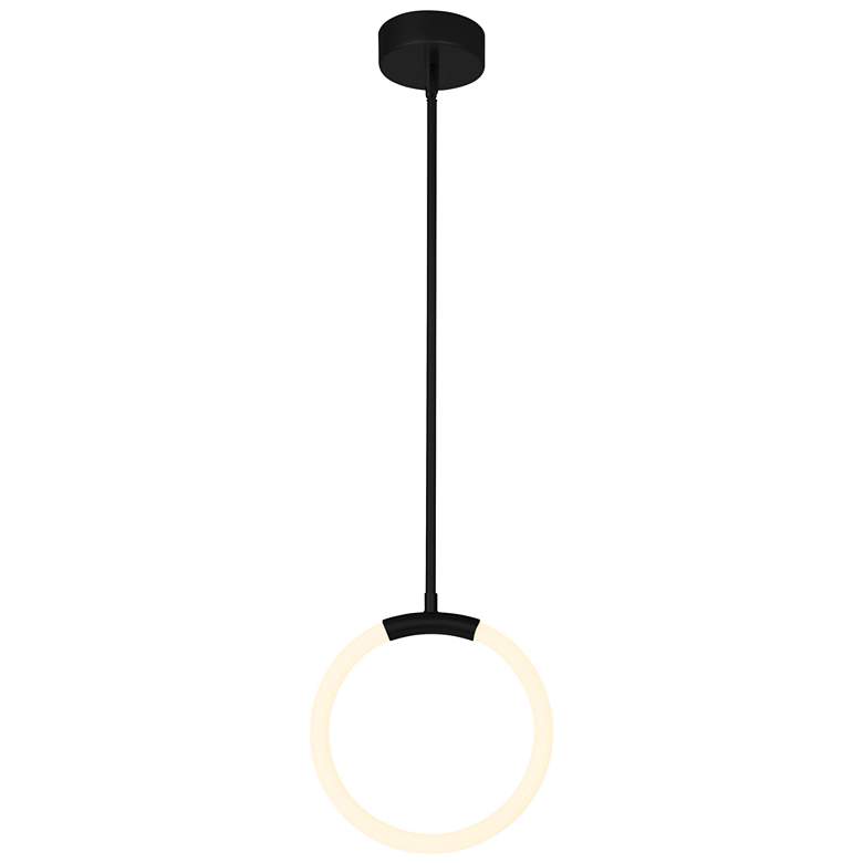 Image 1 Hoops 1 Light LED Pendant With Black Finish
