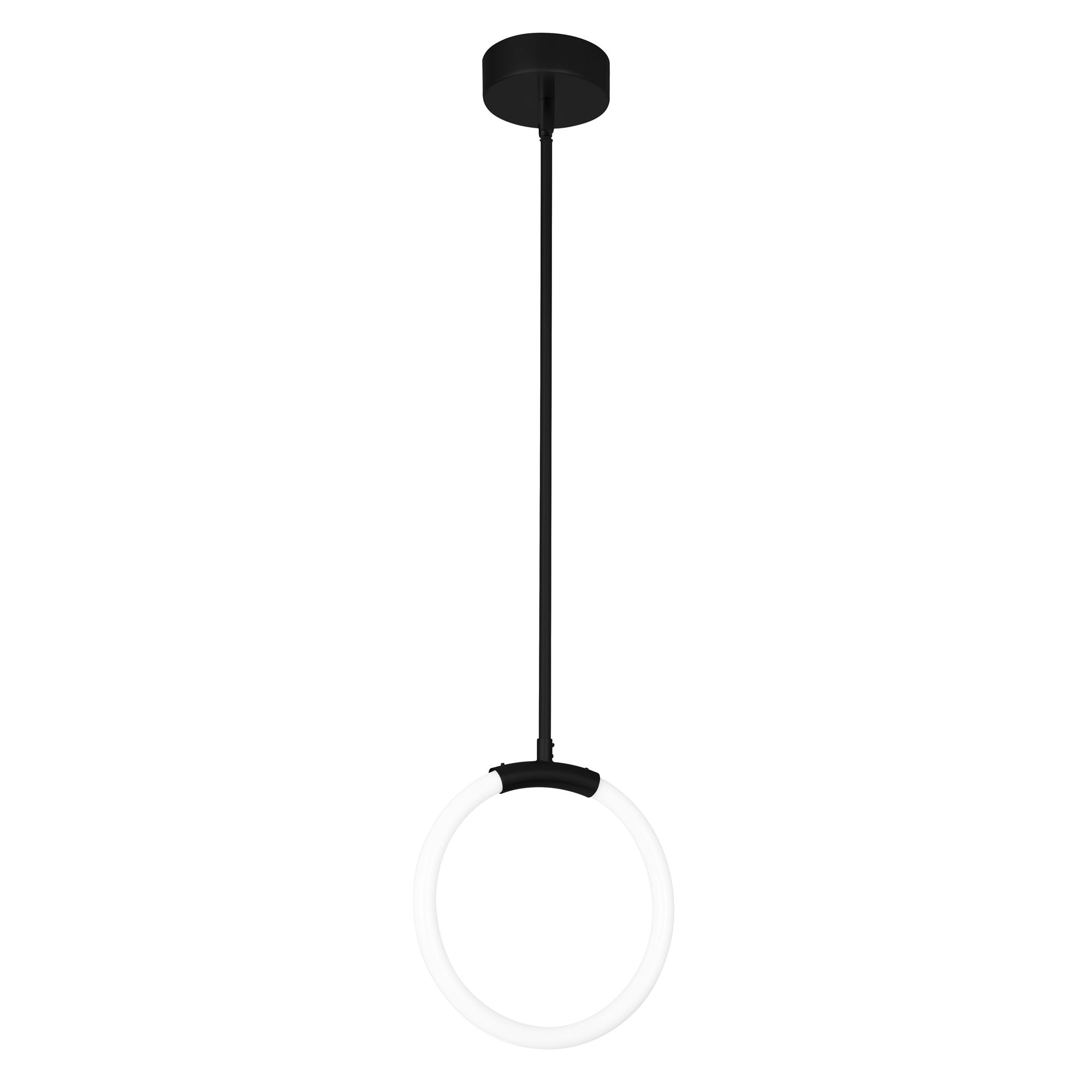 Image 6 Hoops 1 Light LED Pendant With Black Finish more views