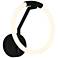 Hoops 1 Light LED Wall Sconce With Black Finish