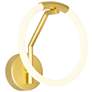 Hoops 1 Light LED Wall Sconce With Satin Gold Finish