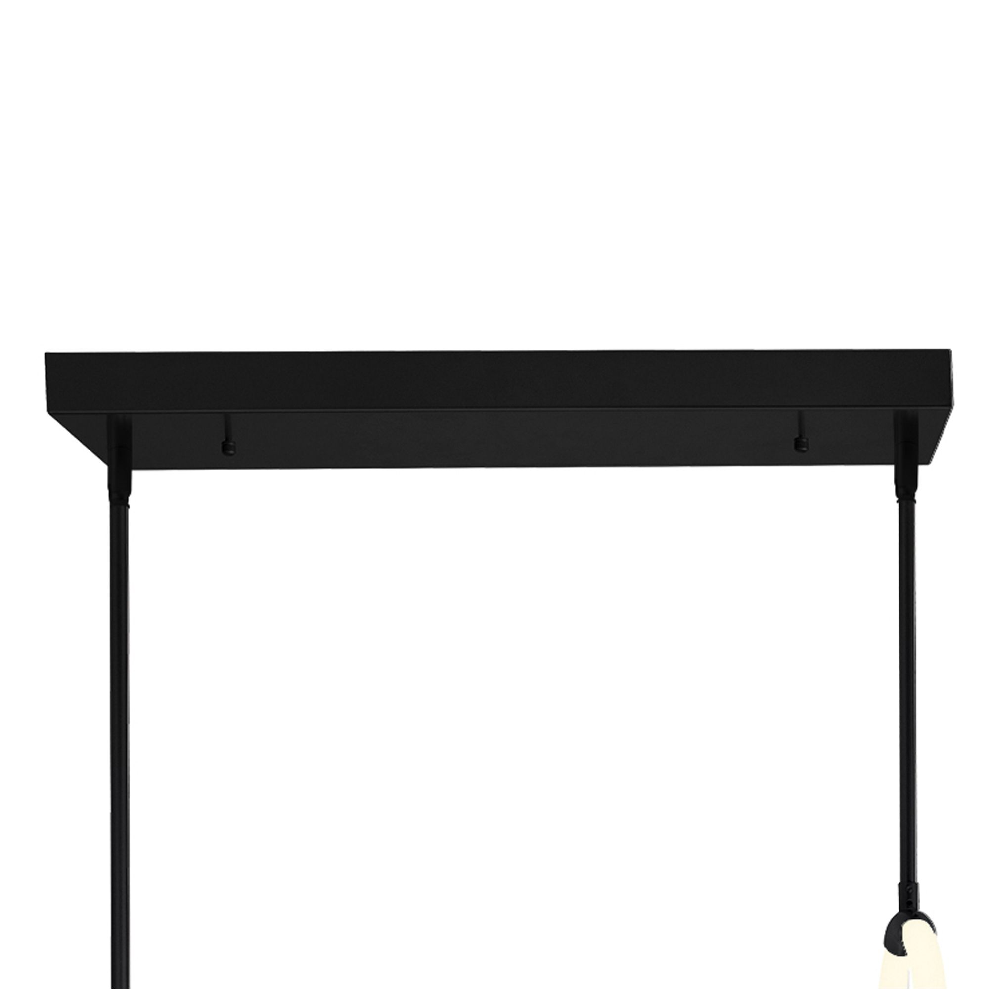 Image 5 Hoops 2 Light LED Chandelier With Black Finish more views