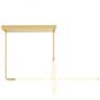 Hoops 2 Light LED Chandelier With Satin Gold Finish