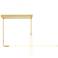 Hoops 2 Light LED Chandelier With Satin Gold Finish